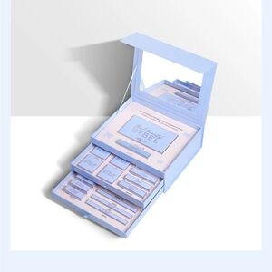 Blue Makeup Palette with Mirror